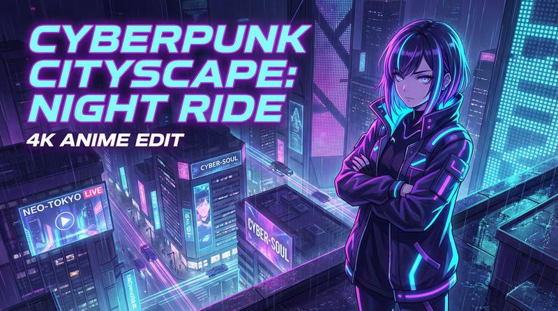 猎奇科幻动漫-赛博霓虹夜行录-动漫剪辑